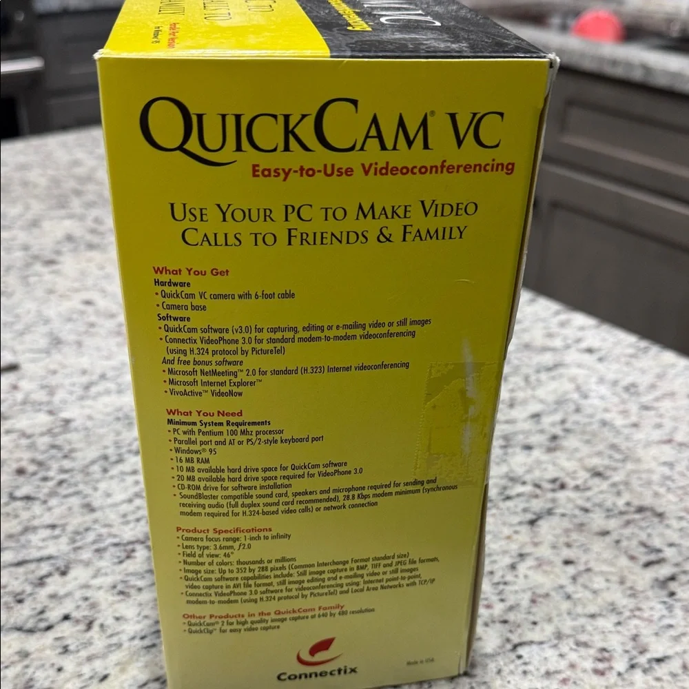 QuickCam VC Black Webcam. New In Box